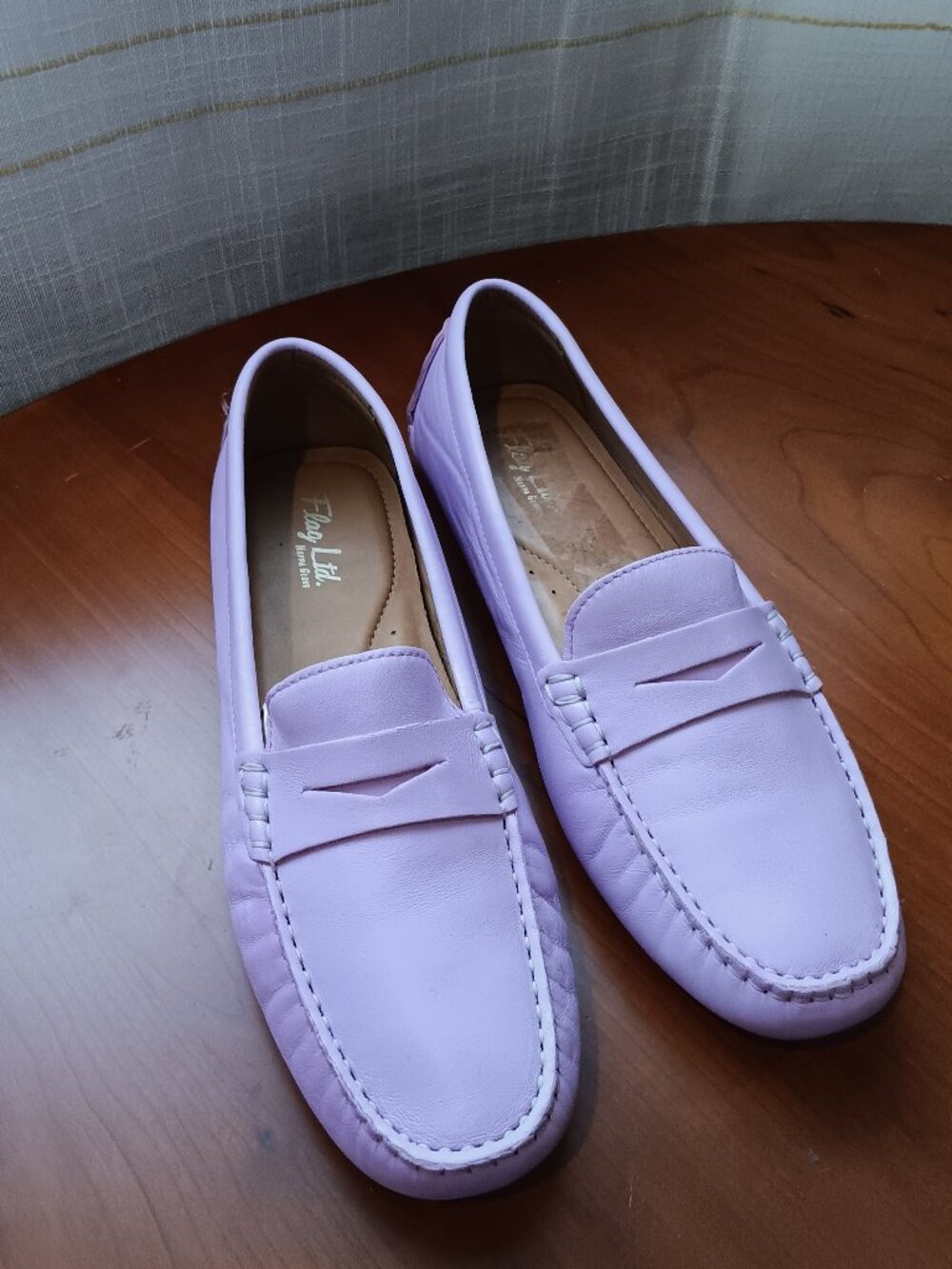 NWOT Lavender Soft Pastel Leather Penny Loafer Size 9.5M